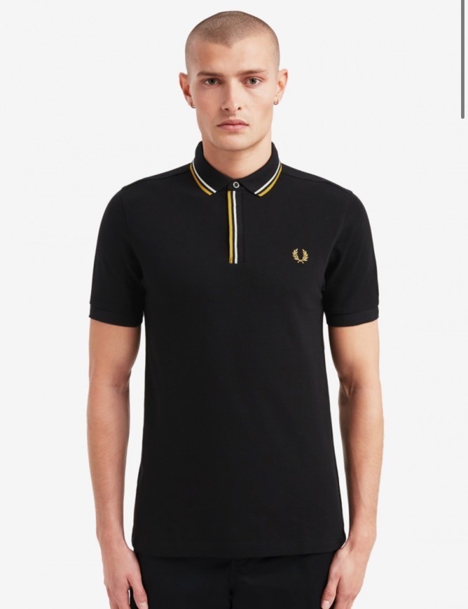 Social Polo Com Carcela Com Borda Com Ponto Descontínuo FredPerry