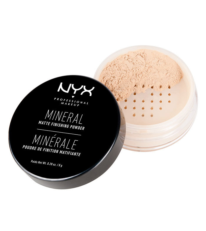 Aplicaciones NYX Professional Makeup Polvos fijadores Mineral Finishing P