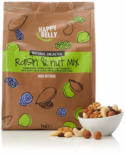 Marca Amazon - Happy Belly Mezcla de frutos secos y pasas