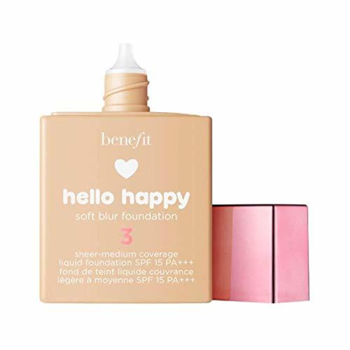 Belleza Benefit Hello Happy Soft Blur Foundation Spf15#3-Light Neutral 30 ml