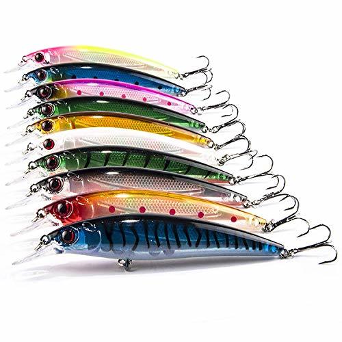 Product Aozzy Señuelos de Pesca Profundo Cebos Minnow Swimbaits Hardbaits para Siluro Lucio