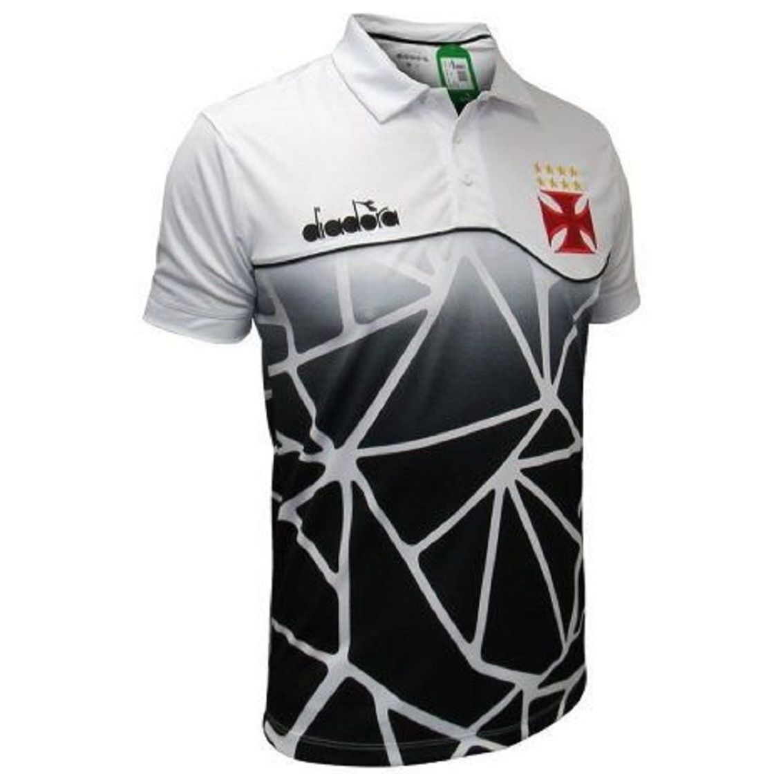 Moda Camisa Polo Vasco Viagem 2018 Diadora Masculina - Branco ...