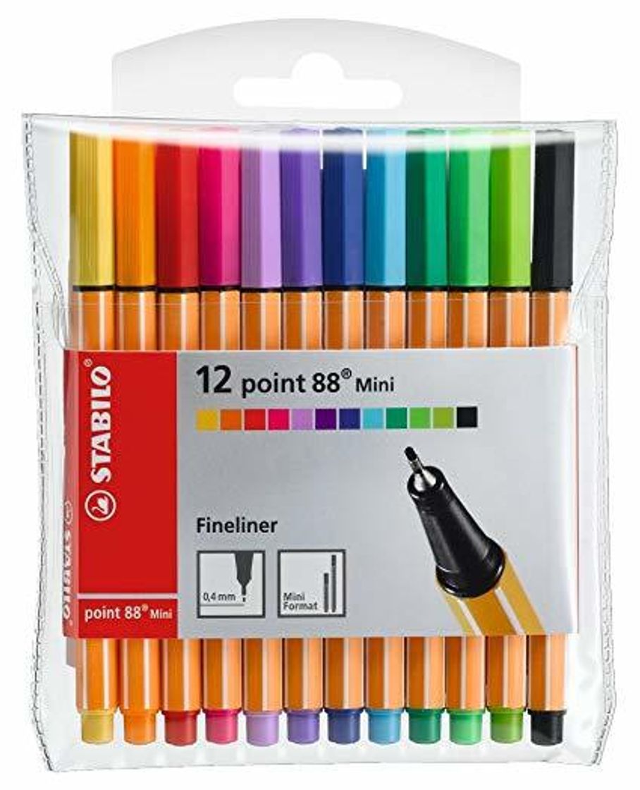 Social Rotulador punta fina STABILO point 88 - Estuche con 15 colores