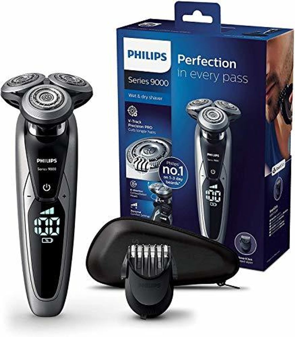 Social Philips Serie 9000 S9711/41 - Máquina de afeitar con cabezales de 8