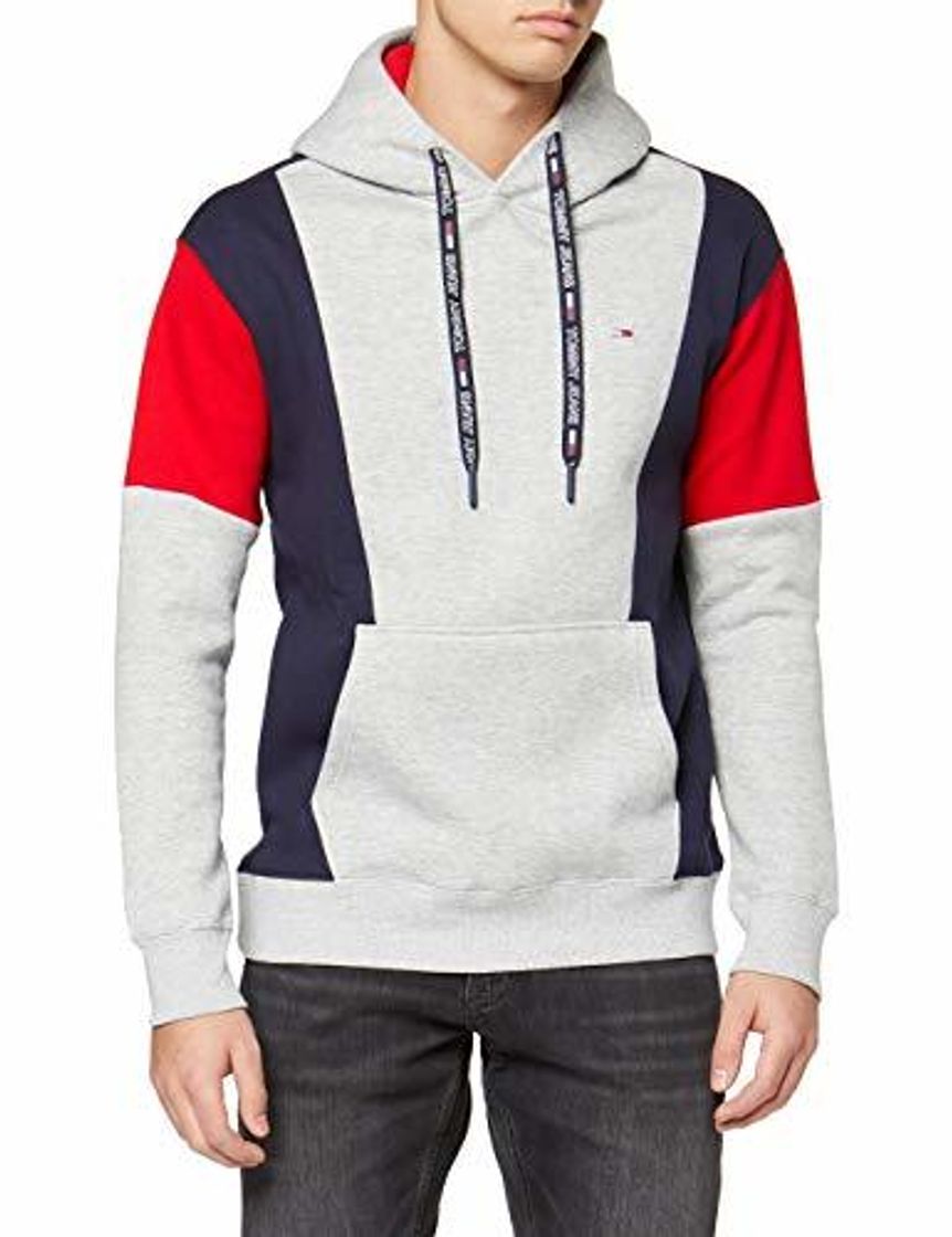 Place Tommy Hilfiger TJM Colorblock Hoodie Jersey de Deporte, Gris