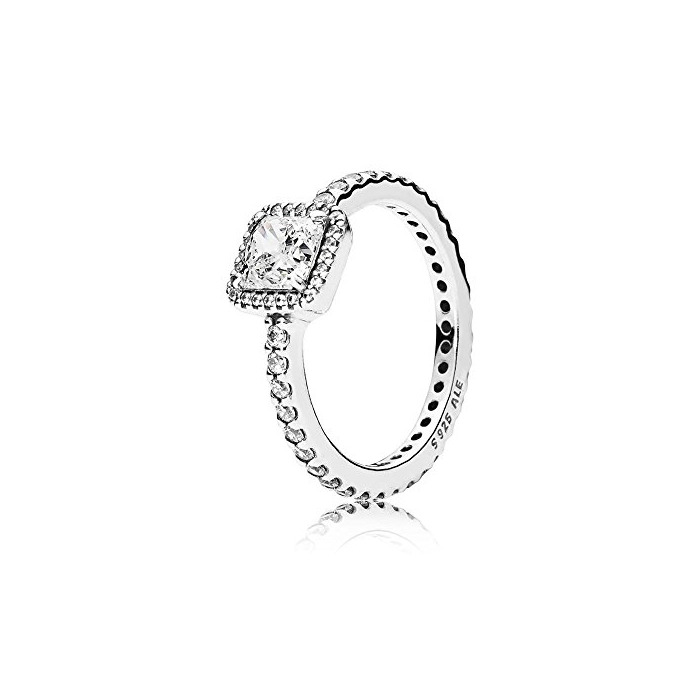 Fashion Pandora Damen-Anillo intemporal Elegancia 925 Plata Blancos