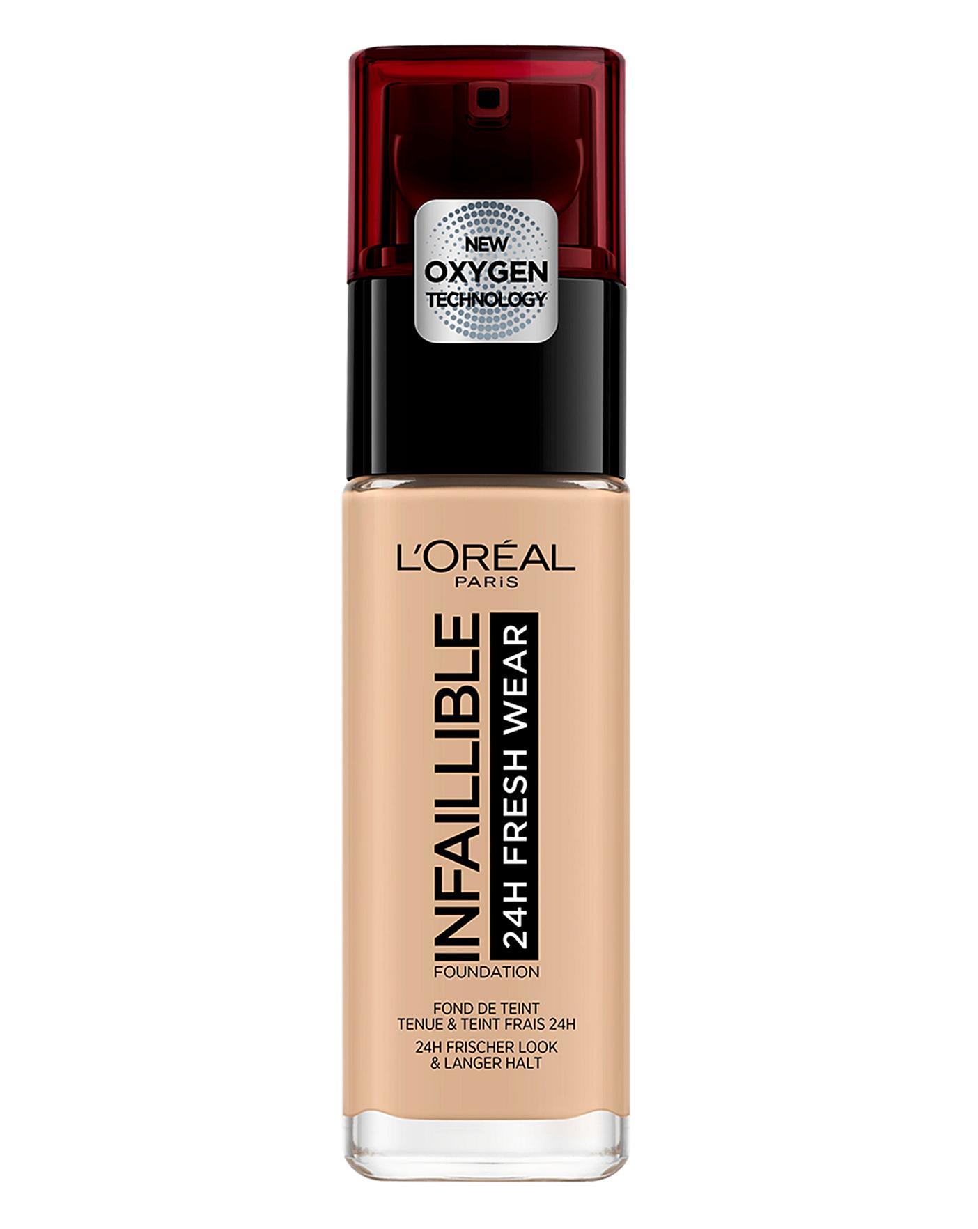 Moda L'Oréal Paris Base Infaillible 24H Fresh Wear - 125 Natural Rose...