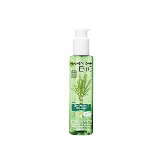 Garnier BIO Gel Limpiador Detox Lemongrass con Agua de Flor de Aciano