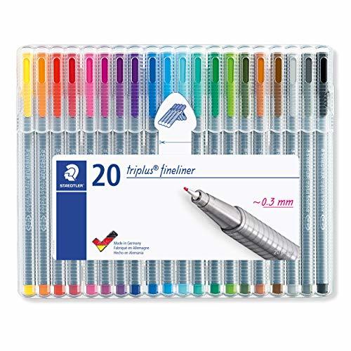 Social Staedtler- triplus Estuche con 20 rotuladores, Multicolor