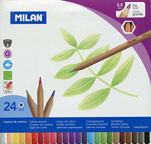 Electronic Milan 0722124 - Pack de 24 lápices de colores