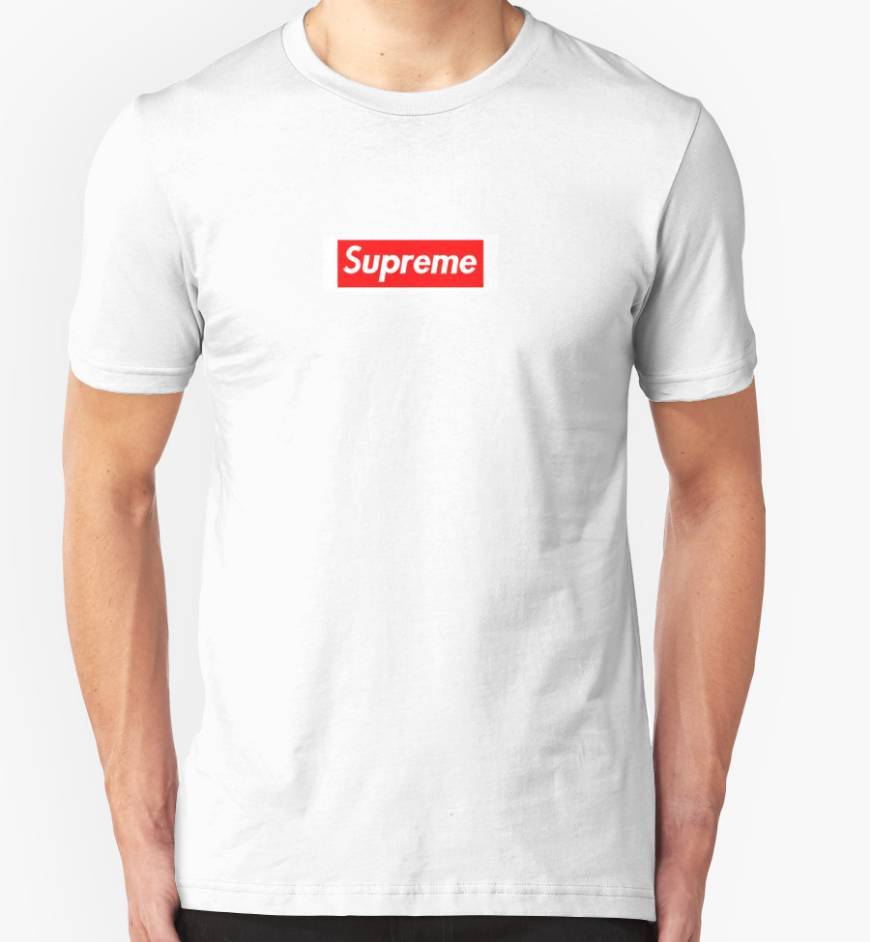 Moda T-shirt branca Supreme