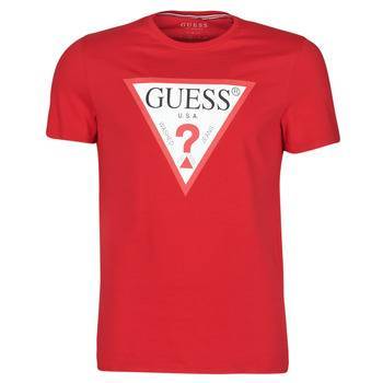 Moda T-shirt vermelha Guess