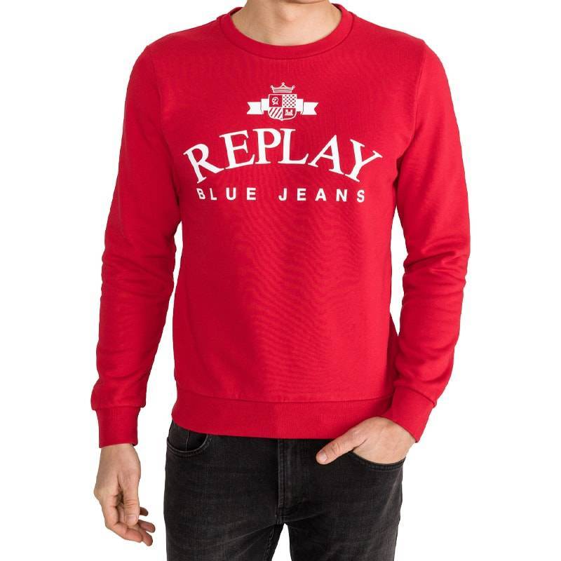 Moda Sweatshirt vermelha Replay