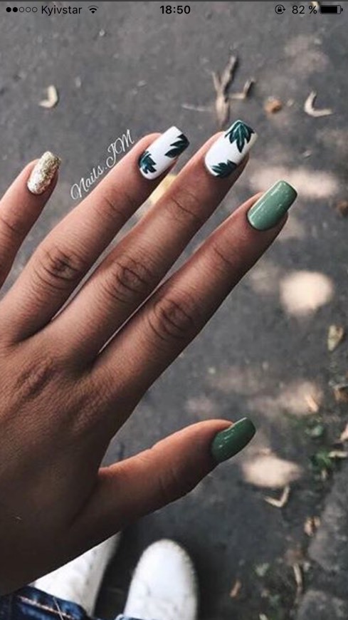 Fashion Unhas verdes 