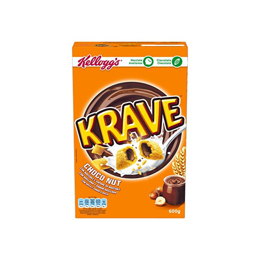 Kellogg's Cereales Krave Choco and Nuts - Paquete de 6 x 600