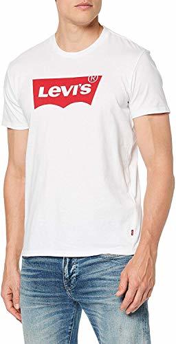 Social Levi's Graphic Set-In Neck, Camiseta para Hombre, Blanco