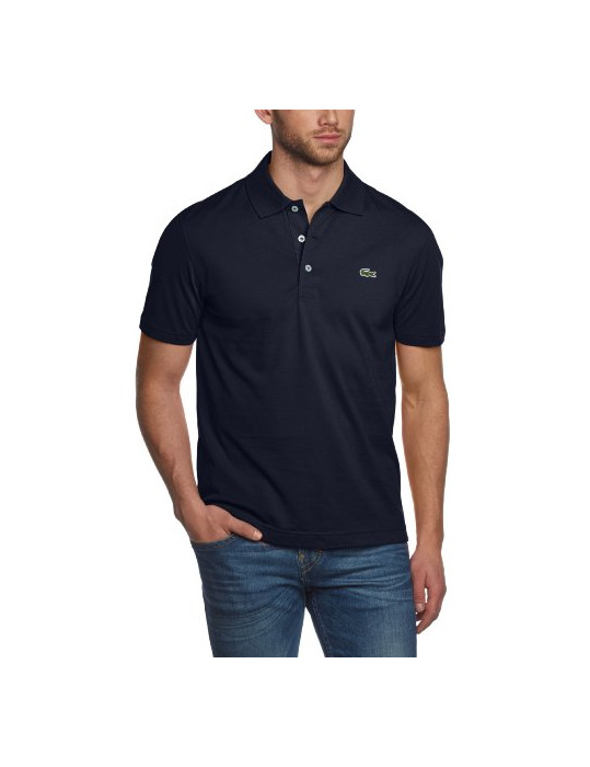 Social Lacoste L1230, Polo de Manga Corta para Hombre, Azul
