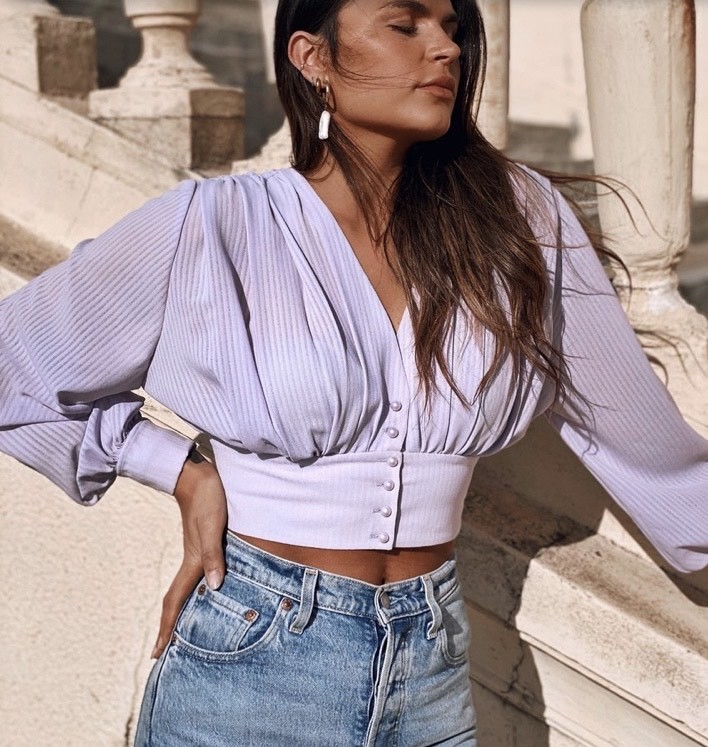 Social Top lavanda 
