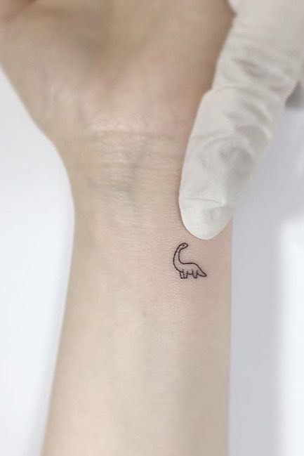 Fashion Dinosaur Tattoo