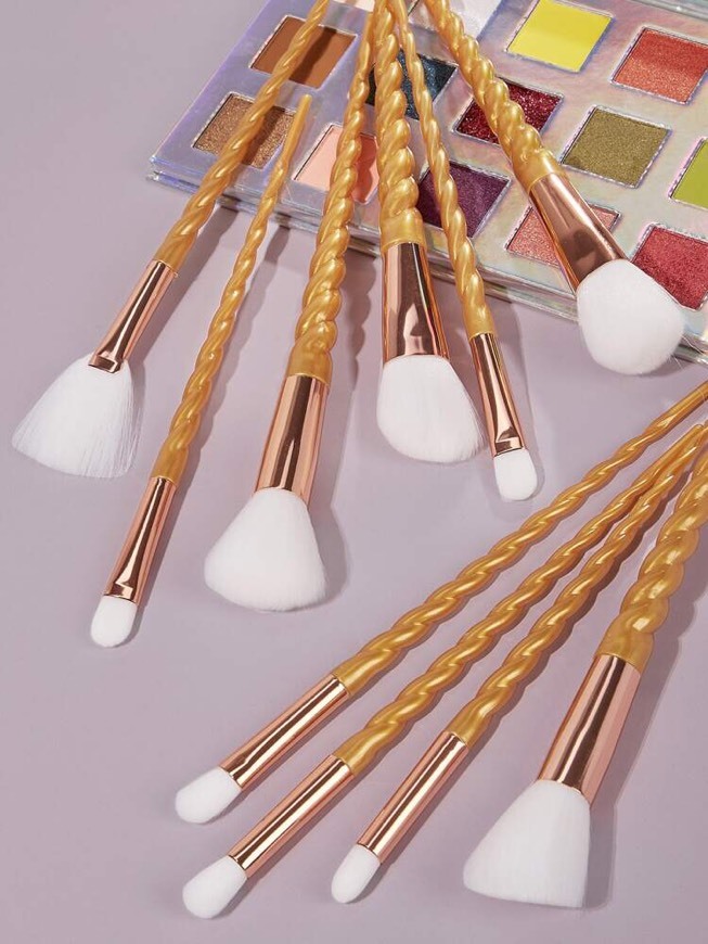 Productos 10pcs Spiral Handle Makeup Brush Set