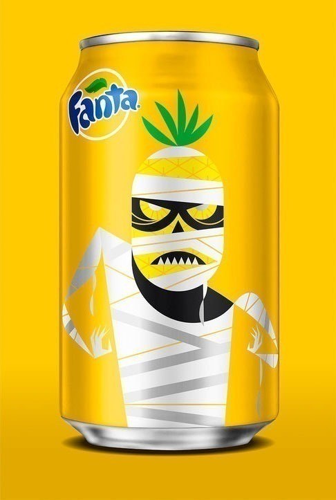 Product Fanta - Lata de Fanta sabor piña