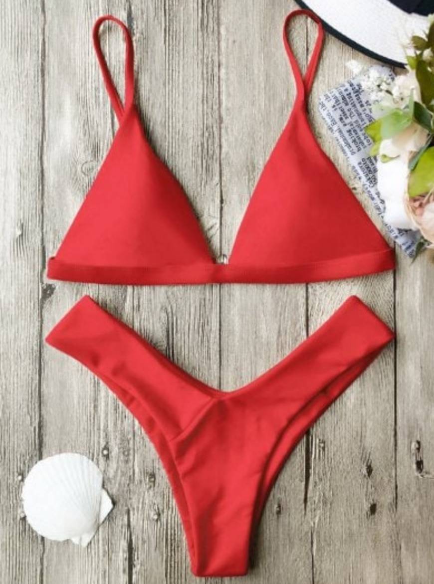 Moda Red bikini