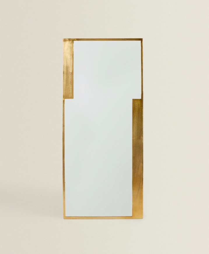 ESPELHO GRANDE RETANGULAR LATÃO