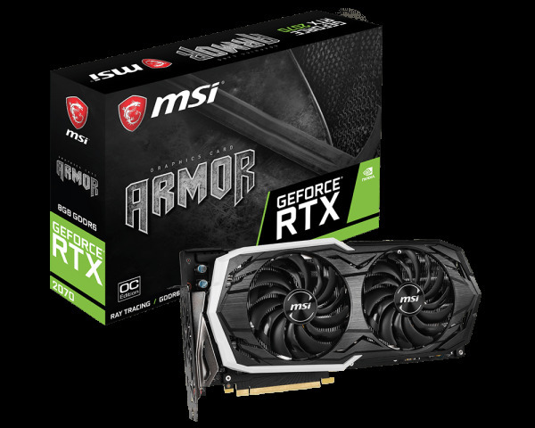 Producto Placa Gráfica MSI GeForce RTX 2070 Armor 8G OC