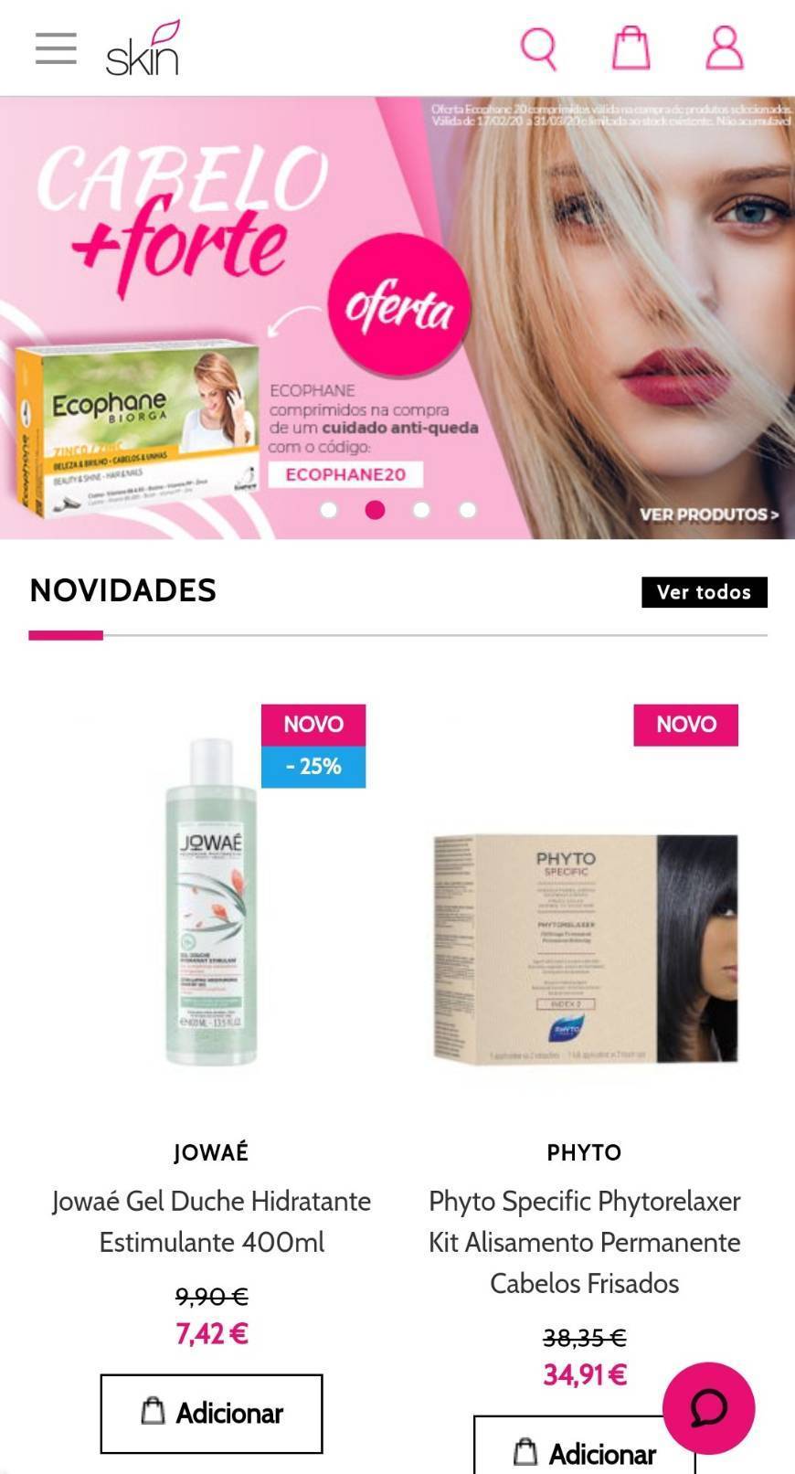 Fashion Skin- site de venda de dermocosmética