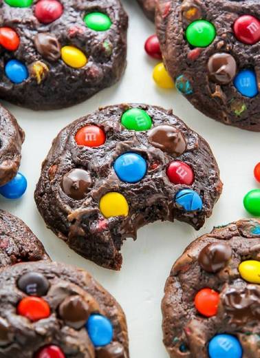 Chocolate M&M Cookies