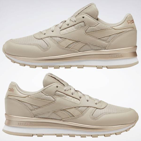 Product Reebok classic leather shoes modern beige/rose gold/white