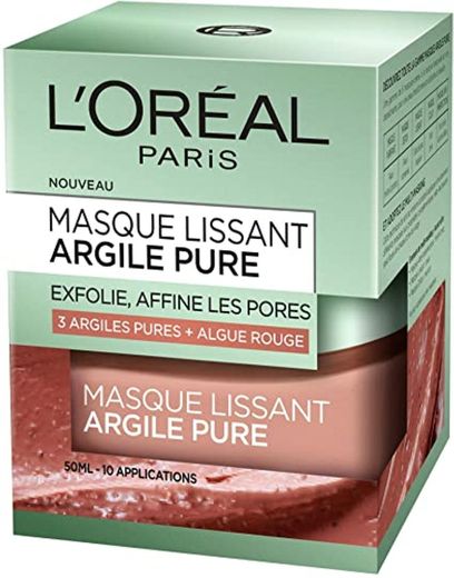 L'Oréal Paris Mascarilla Facial Exfoliante Arcillas Puras Roja