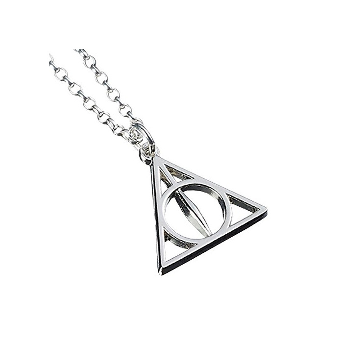 Moda Sterling Silver Deathly Hallows Necklace [Importación inglesa]