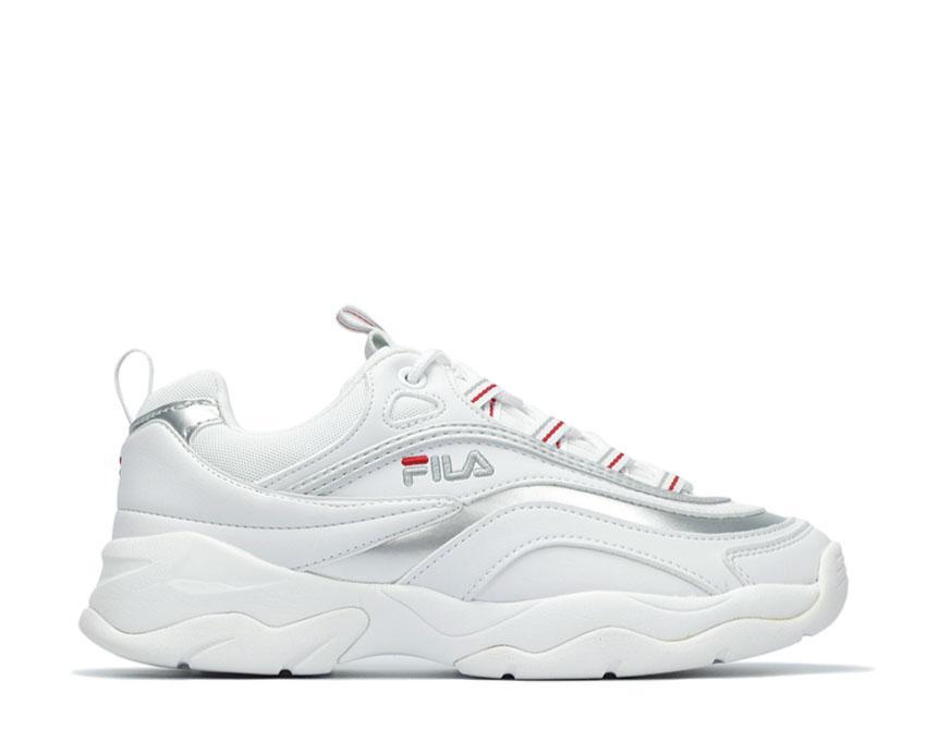 Fashion Fila ray low white silver 