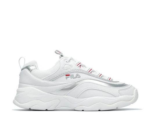 Fila ray low white silver 