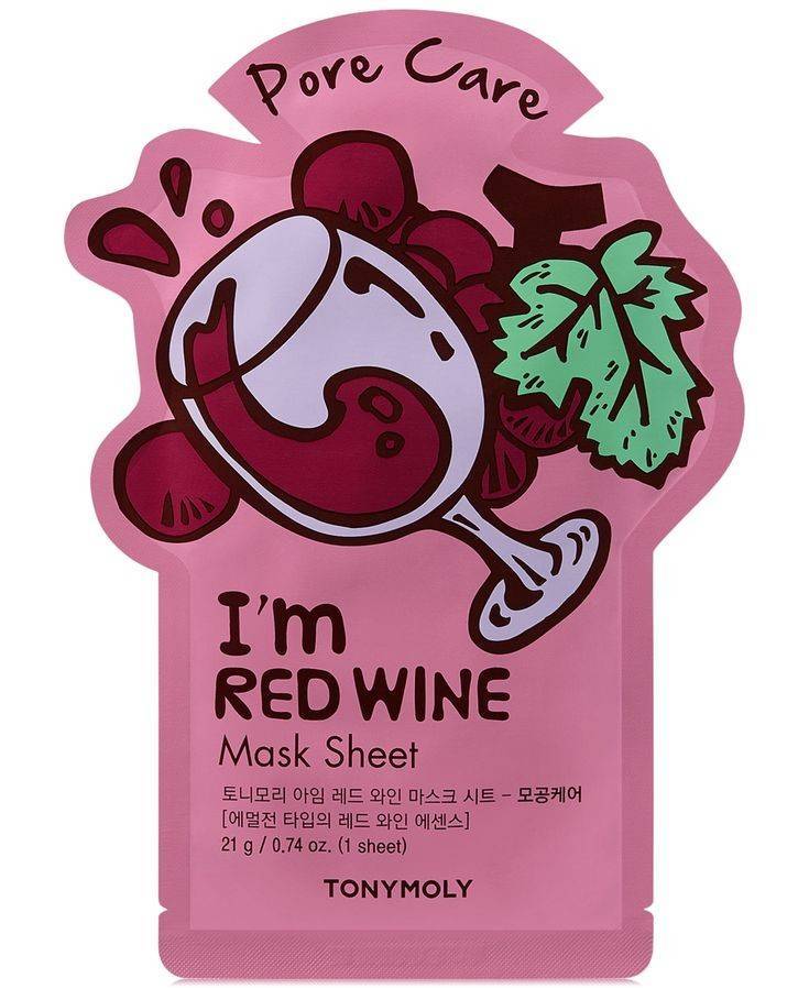 Moda Red wine mask sheet