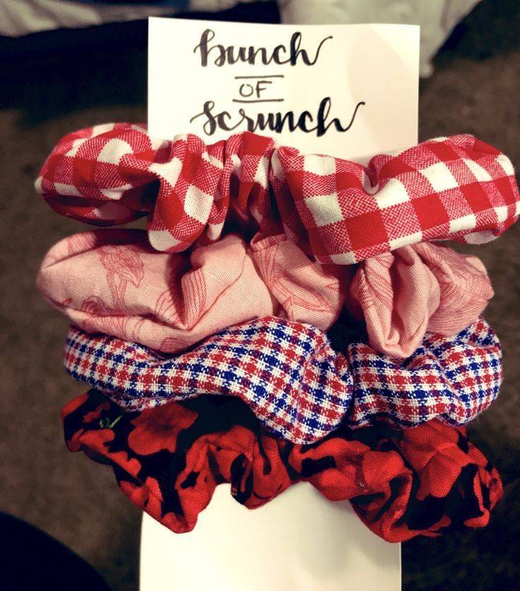 Fashion Red scrunchies bundle