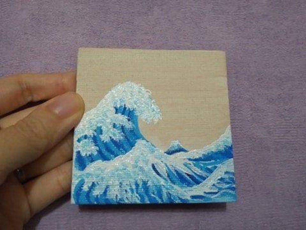 Fashion Tiny canvas with wave