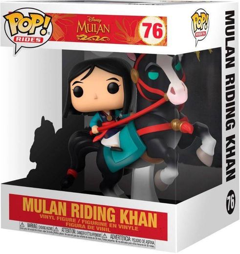 Mulan riding Khan