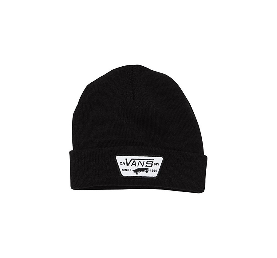 Moda Vans Milford - Gorro para Hombre Negro Negro Talla