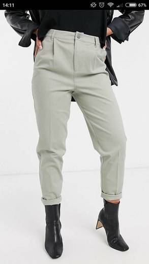 TROUSERS IN SAGE