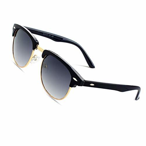 Fashion CGID Gafas de sol polarizadas retro medio marco clásico para Hombre y