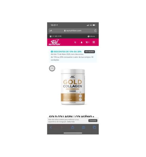 Gold Collagen Colagénio Ácido Hialurónico