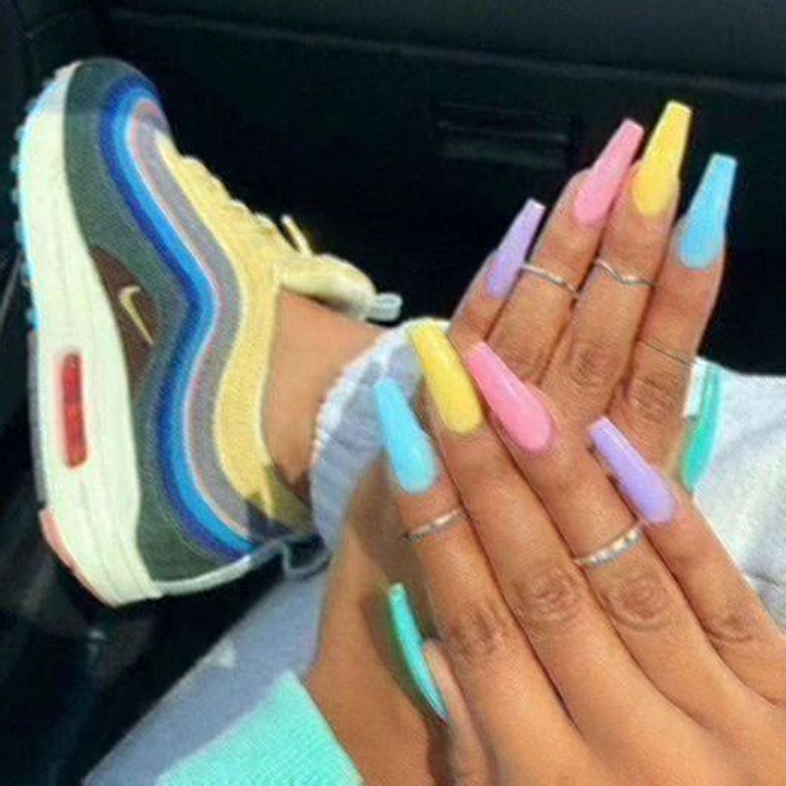 Moda Unhas coloridas 