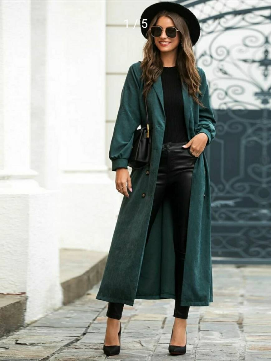 Moda Double Breasted Lapel Collar Coat