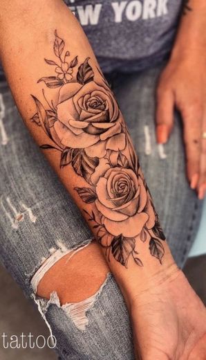 Rose tatto