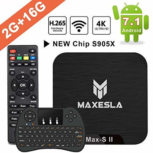 Electrónica Smart TV Box Android 7.1 - Maxesla MAX-S II Mini TV Box