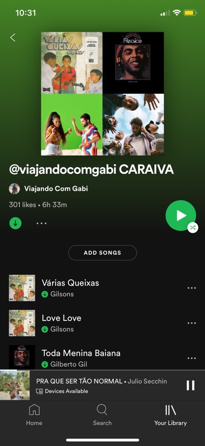 Canción Playlist Caraiva 🌈