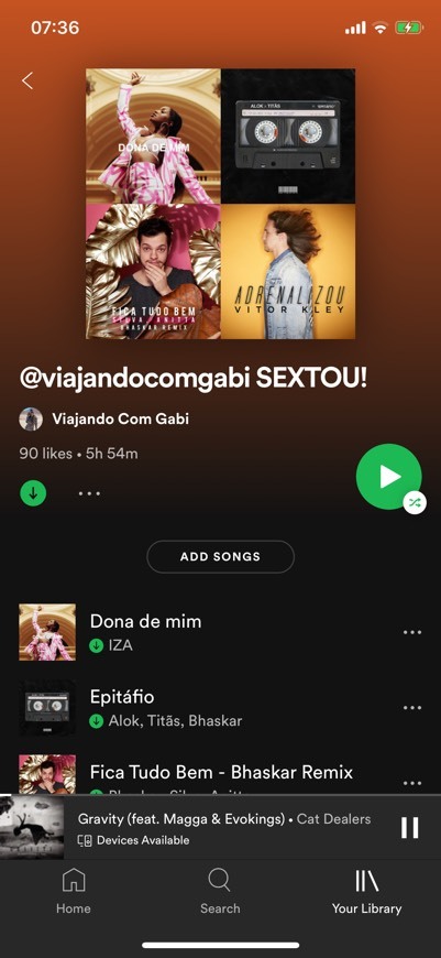 Canción Playlist SEXTA 🎉 