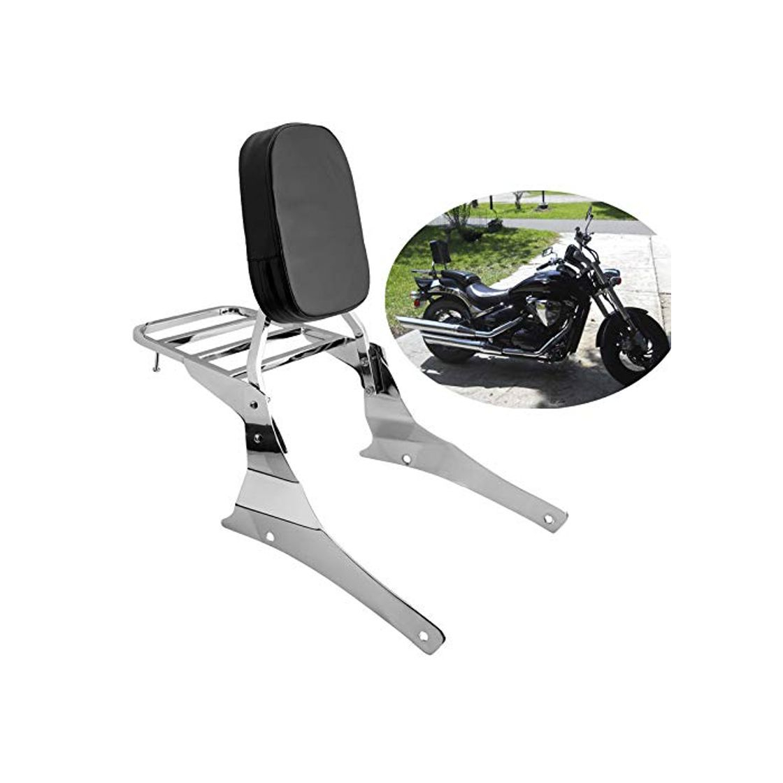 Products Samger Sissy Bar Portaequipajes Trasero Pasajero Respaldo Negro